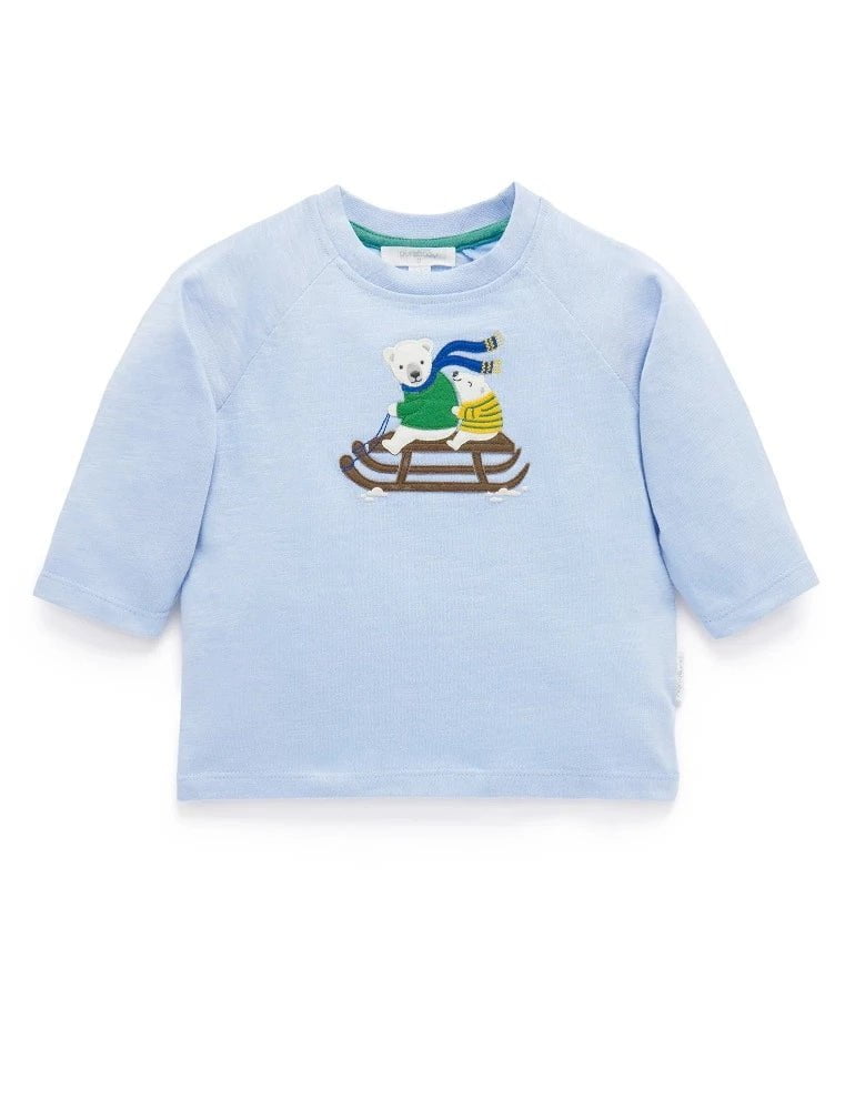 Purebaby - Long Sleeved Winter Friends Tee