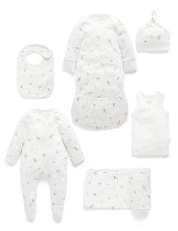 Purebaby - Newborn Hospital Pack Vanilla Blossom / Newborn Gift Set