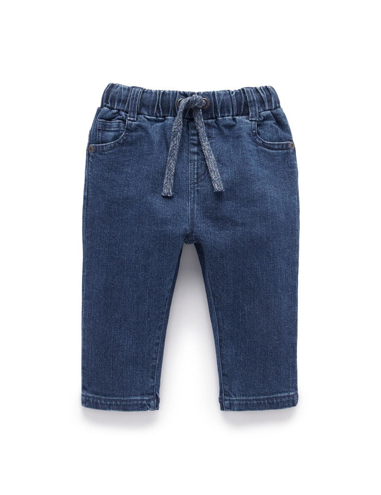 Purebaby - Pull On Straight Leg Jeans