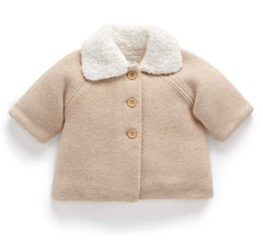 Purebaby - Shearling Lined Cardigan