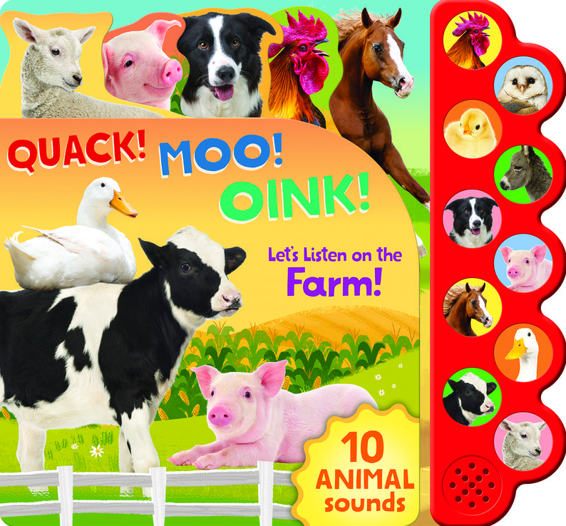 Quack! Moo! Oink! Let's Listen on the Farm - 10-Button Sound Book