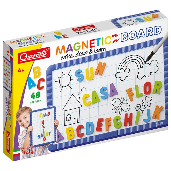 Quercetti - Magnetino Letters - Magnetic Alphabet Board