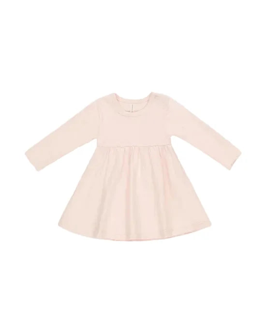 Quincy Mae - Evergreen - Long Sleeve Baby Dress