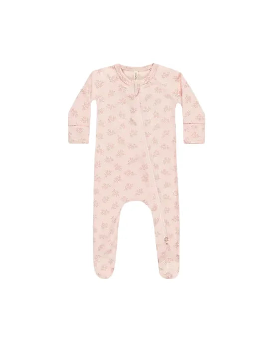 Quincy Mae - Evergreen - Modal Zip Footie