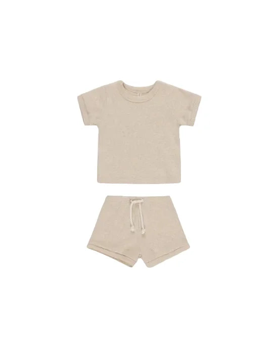 Quincy Mae - Evergreen - Ribbed Shortie Set
