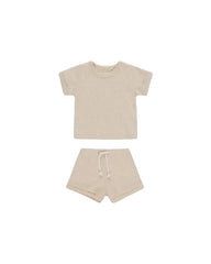 Quincy Mae - Evergreen - Ribbed Shortie Set