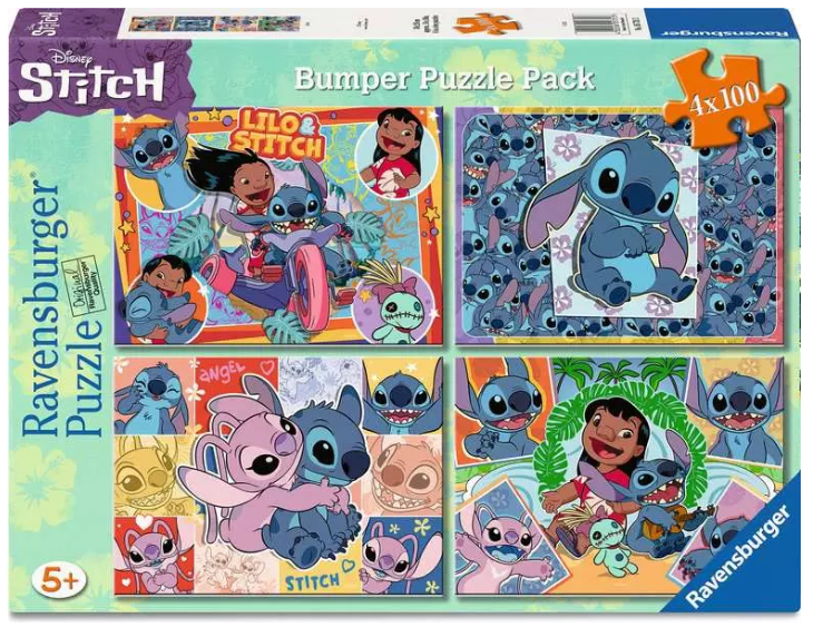 Ravensburger - Disney - Stitch - 4x100 Puzzles