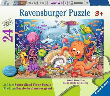 Ravensburger - Fishie's Fortune Super Sized Floor Puzzle 24pc Puzzles