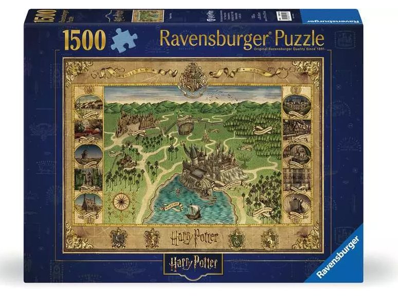 Ravensburger - Harry Potter - Hogwarts Map - 1500pc Puzzle