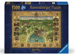 Ravensburger - Harry Potter - Hogwarts Map - 1500pc Puzzle