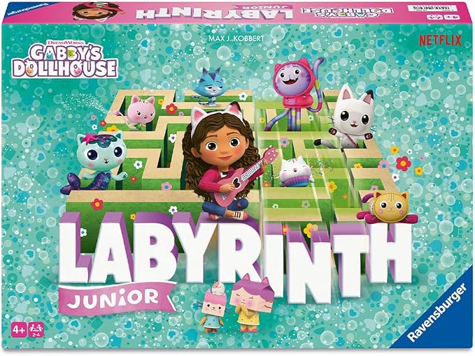 Ravensburger - Junior Labyrinth - Gabby's Dollhouse - Strategy Board Game