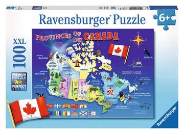 Ravensburger - Map of Canada - 100pc Puzzle Puzzles