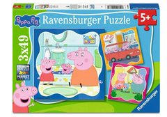 Ravensburger - Peppa Pig - Family Firsts! 3x49 pc Puzzles