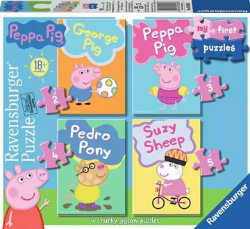 Ravensburger - Peppa Pig Puzzles - 4 pack Puzzles