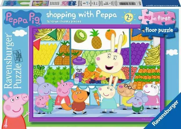 Ravensburger - Shopping with Peppa Floor Puzzle - 16pc