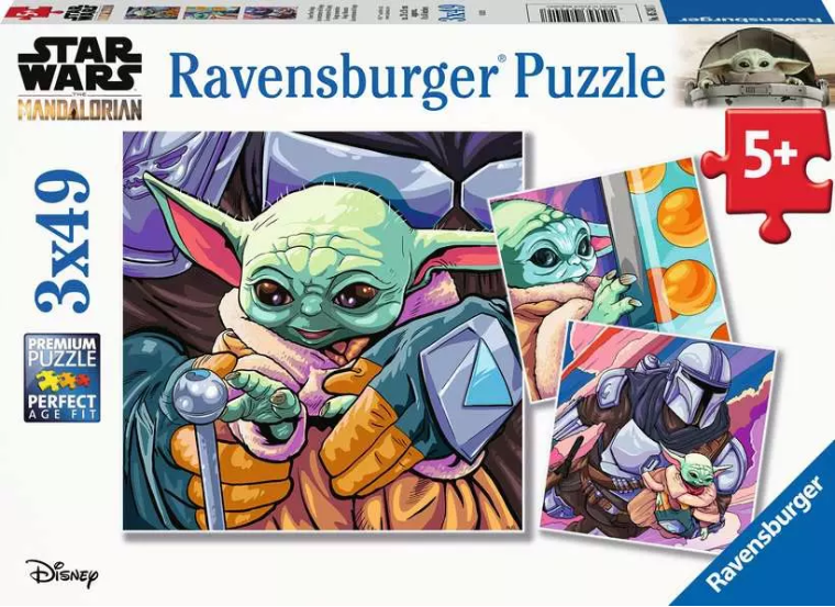Ravensburger - Star Wars The Mandalorian - Grogu Moments - 3x49pc Puzzles