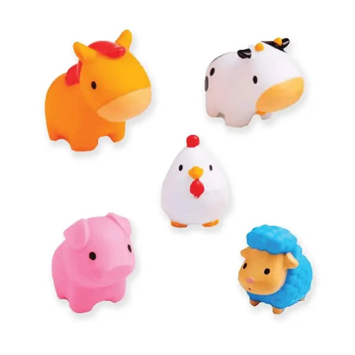Rose Textiles - Farm Animals 5 Pack Bath Toys