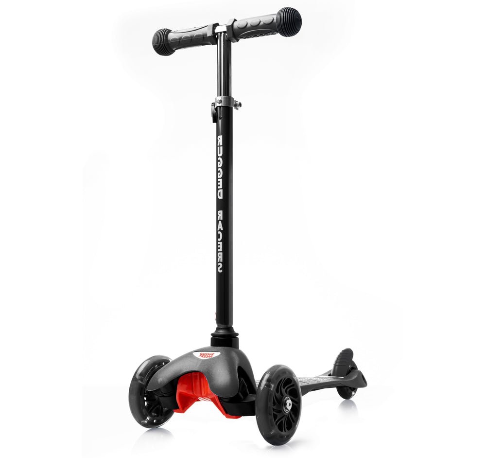 Rugged Racer - Mini Deluxe 3 Wheel Scooter With LED Lights