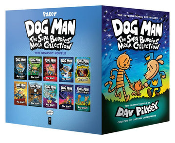Scholastic - Dog Man: The Supa Buddies Mega Collection #1-10 Books