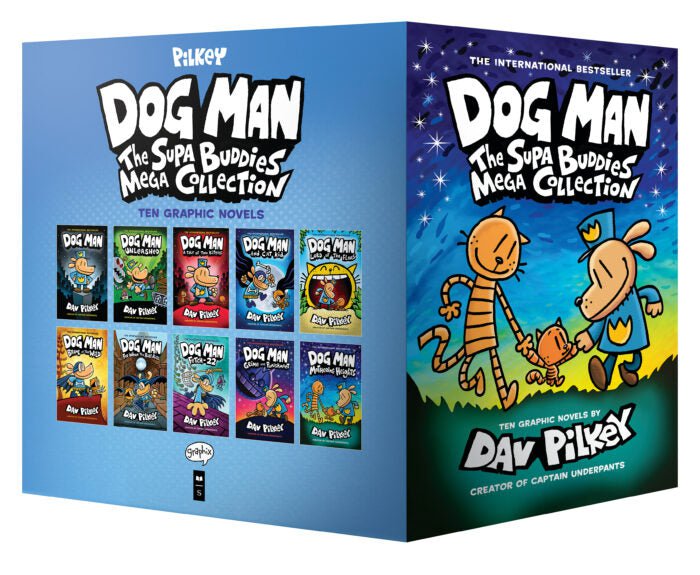 Dog Man: The Supa Buddies Mega Collection - Books #1-10 (Hard Cover)