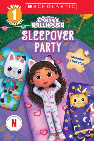 Scholastic - Gabby's Dollhouse: Reader Level 1 - Sleepover Party Books