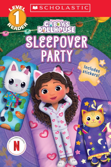 Gabby's Dollhouse: Reader Level 1 - Sleepover Party (Paperback)