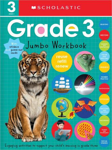 Scholastic - Third Grade Jumbo Workbook: Early Learners (Jumbo Workbook) Books