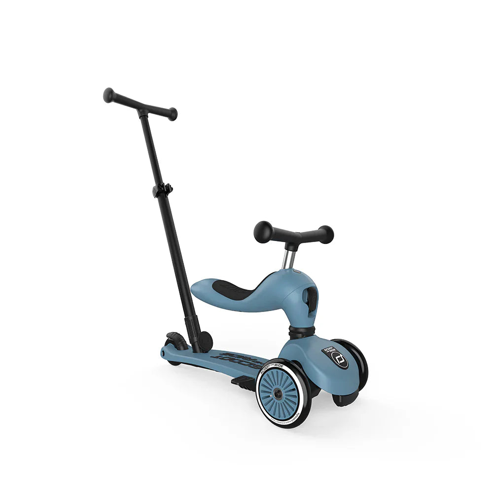 Scoot & Ride - Highwaykick 1 Push & Go - 2‑in‑1 Ride‑On & Scooter With Parent Push Bar