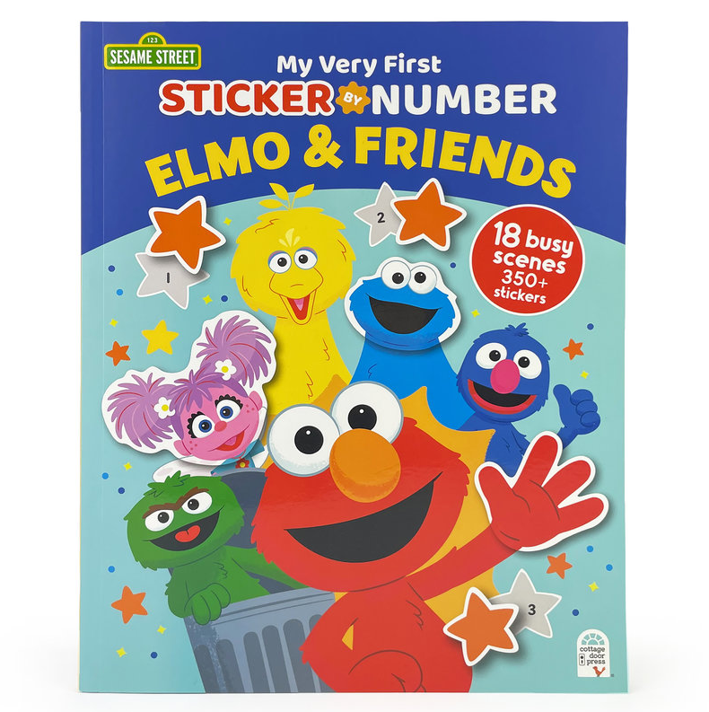 Sesame Street Elmo & Friends: My Very First Sticker by Number Activity Book