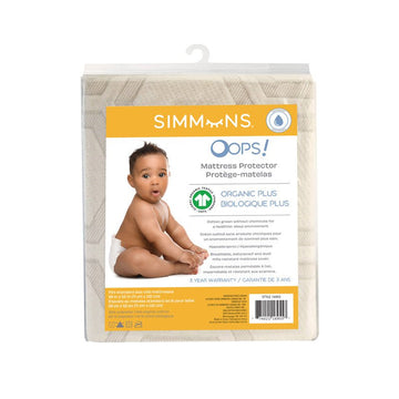 Simmons - OOPS - Organic Plus Crib Mattress Protector Mattresses