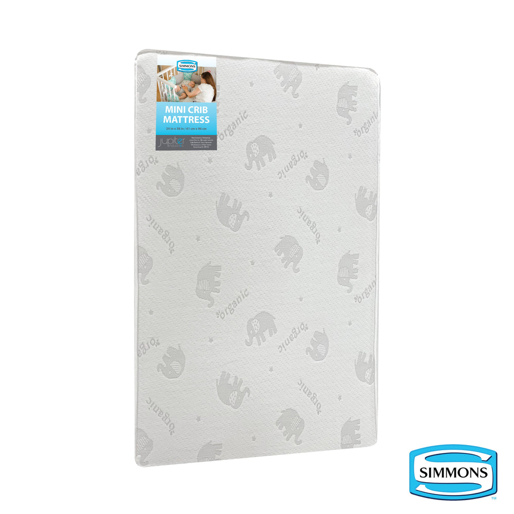 Simmons - Organic Cotton Mini Crib Mattress - Extra Firm Support