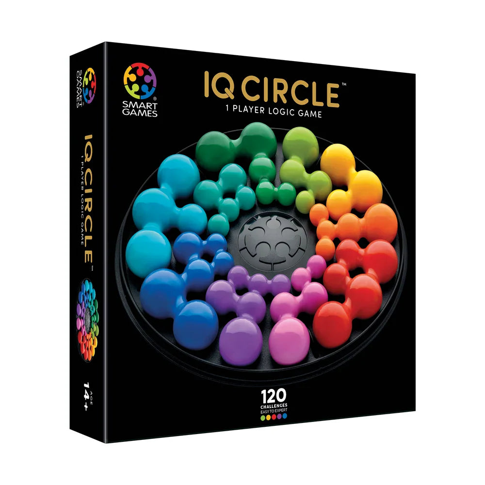 SmartGames - IQ Circle - 120-Challenge Deluxe Logic Puzzle Game