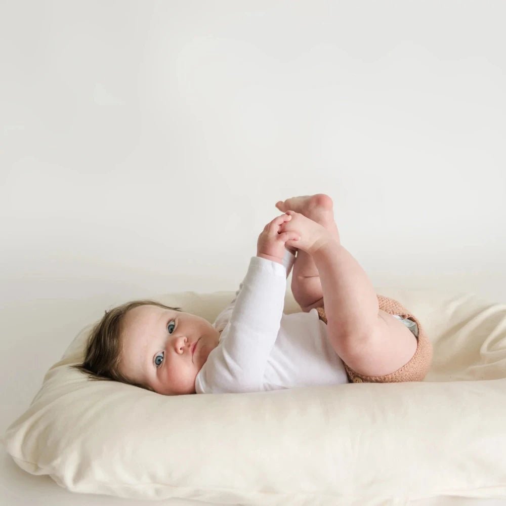 Snuggle Me Organic - Natural Infant Lounger + Cover Bundle