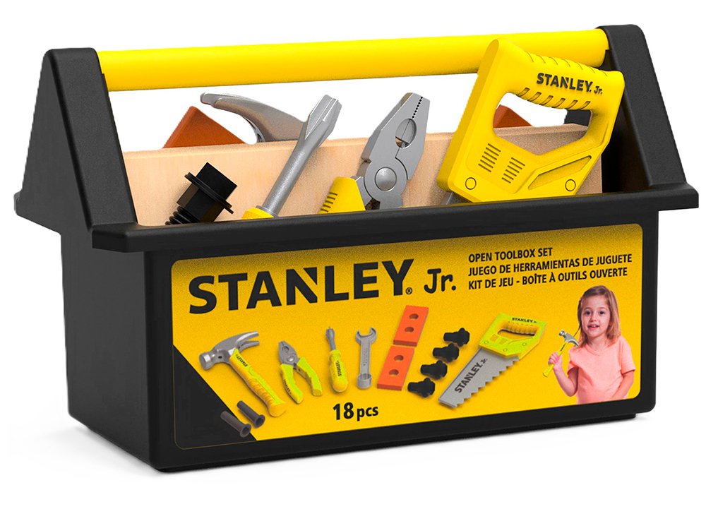 STANLEY Jr. - 18-Piece Pretend Play Toolbox Set