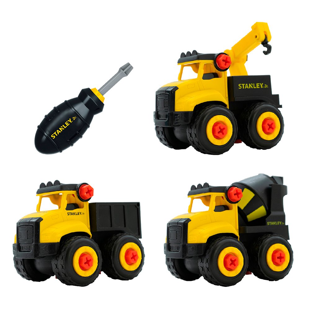STANLEY Jr. - Take Apart 3-Piece Truck Set