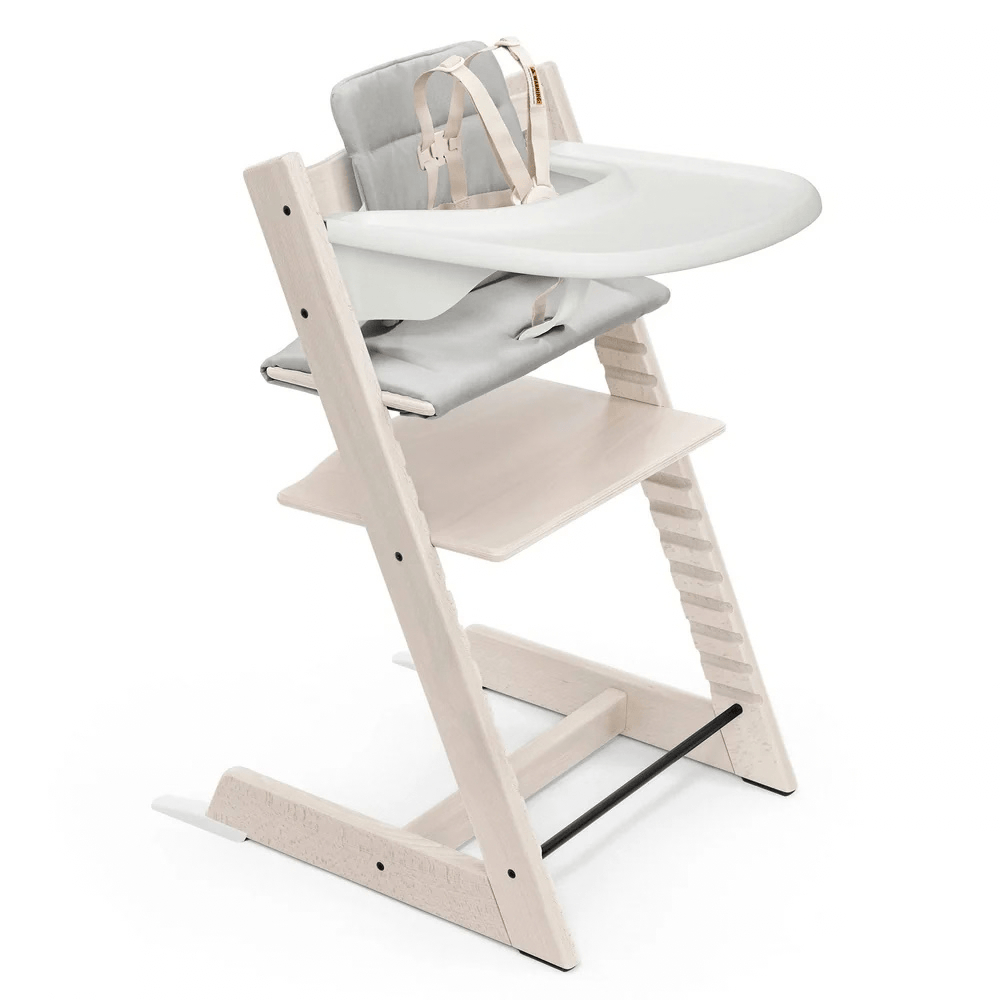Stokke - Tripp Trapp High Chair Complete V2 - Adjustable High Chair with Baby Set & Tray