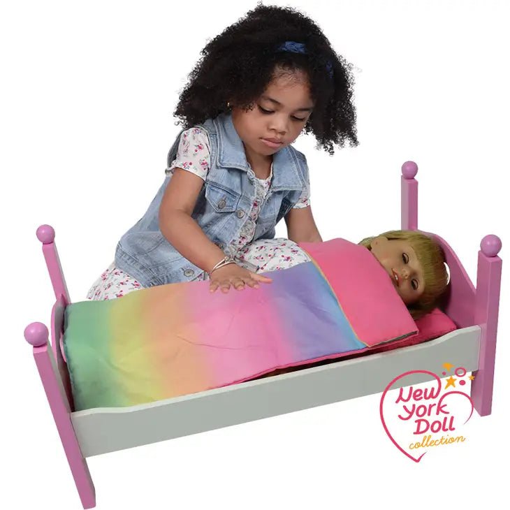 Wooden Doll Bed Fits 18 Inch And American Girl Dolls The New York Doll Co