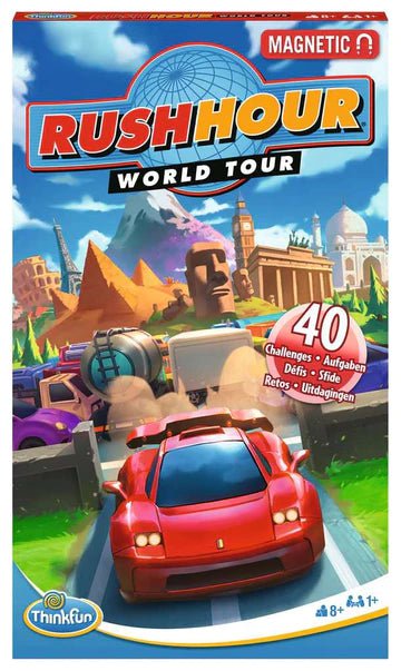 ThinkFun - Rush Hour - World Tour Magnetic Travel Puzzle Toys & Games