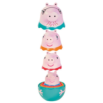 Tomy - Toomies Peppa’s Nesting Family - Sorting & Pouring Toy Bath Toys