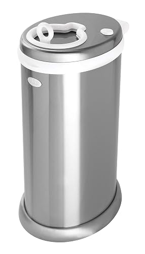 Ubbi - Steel Diaper Pail with Odour Locking Design - Chrome Finish