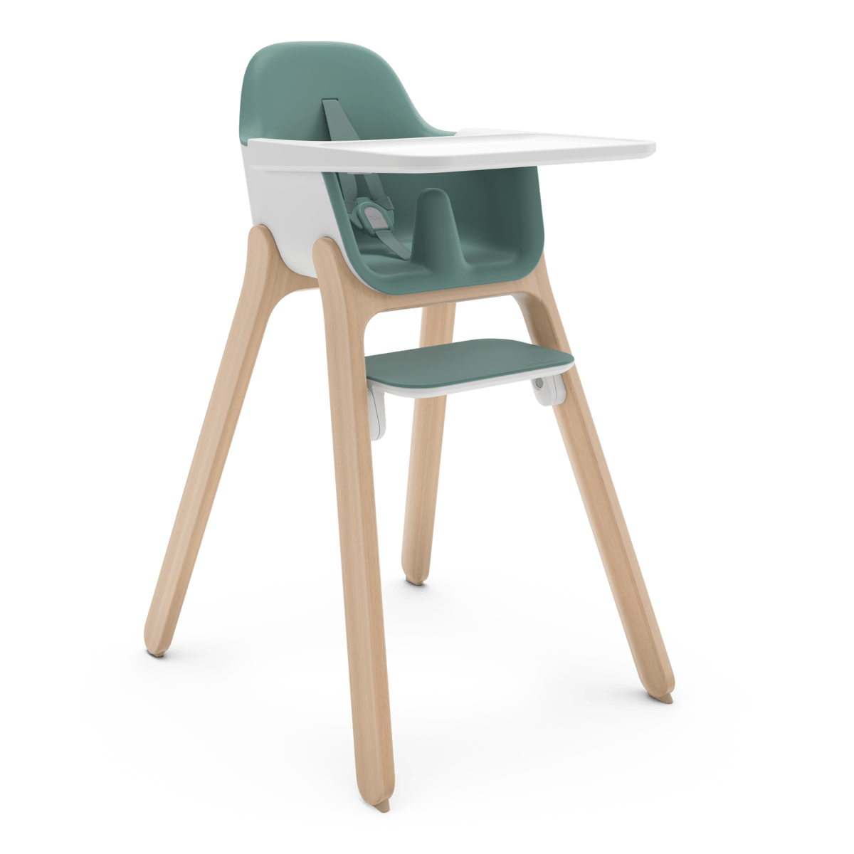 UPPAbaby Ciro High Chair, a compact, foldable chair with magnetic trays and dishwasher-safe components.