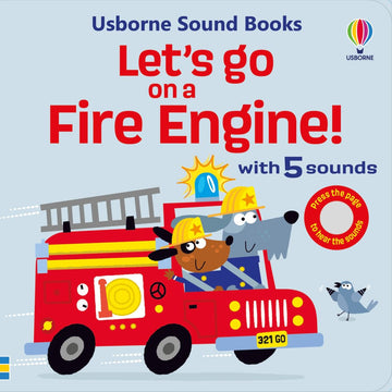 Usborne Books - Let's Go On A Fire Engine! Books