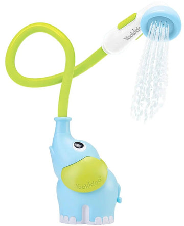 Yookidoo - Elephant Baby Bath Shower Head Blue Bath Toys