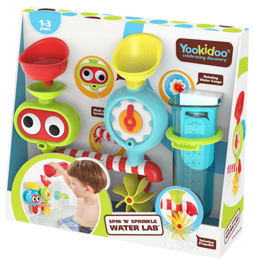 Yookidoo - Spin 'N' Sprinkle Water Lab Bath Toys