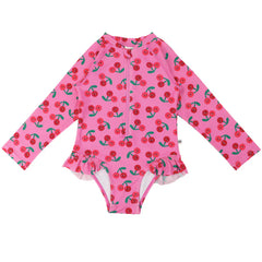 Zoocchini - Rashguard Ruffled Swimsuit - 1 Piece
