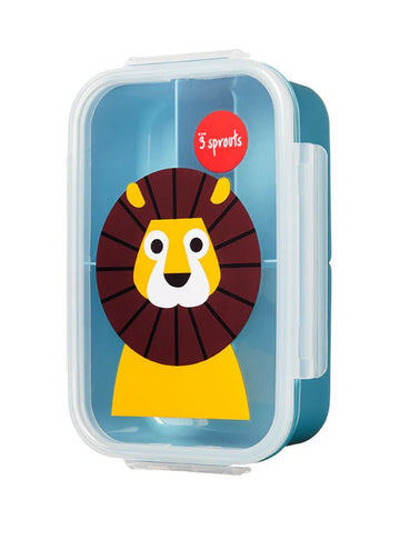 3 Sprouts - Bento Lunch Box Blue Lion All Feeding
