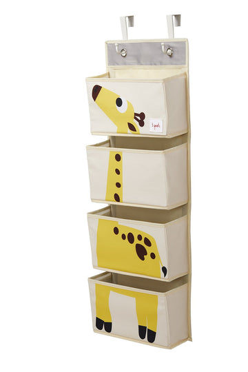 3 Sprouts - Hanging Wall Organizer Yellow Giraffe Nursery Essentials
