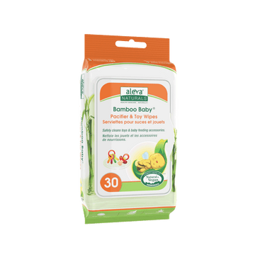 Aleva Naturals - Bamboo Baby Pacifier & Toy Wipes Healthcare