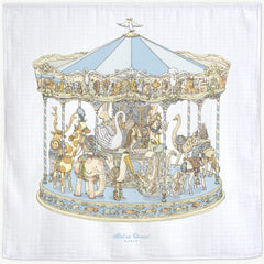 Atelier Choux Paris - Swaddle - Blue Carousel