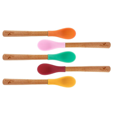 Avanchy - Assorted Infant Spoon 5pk - W/Pink All Feeding